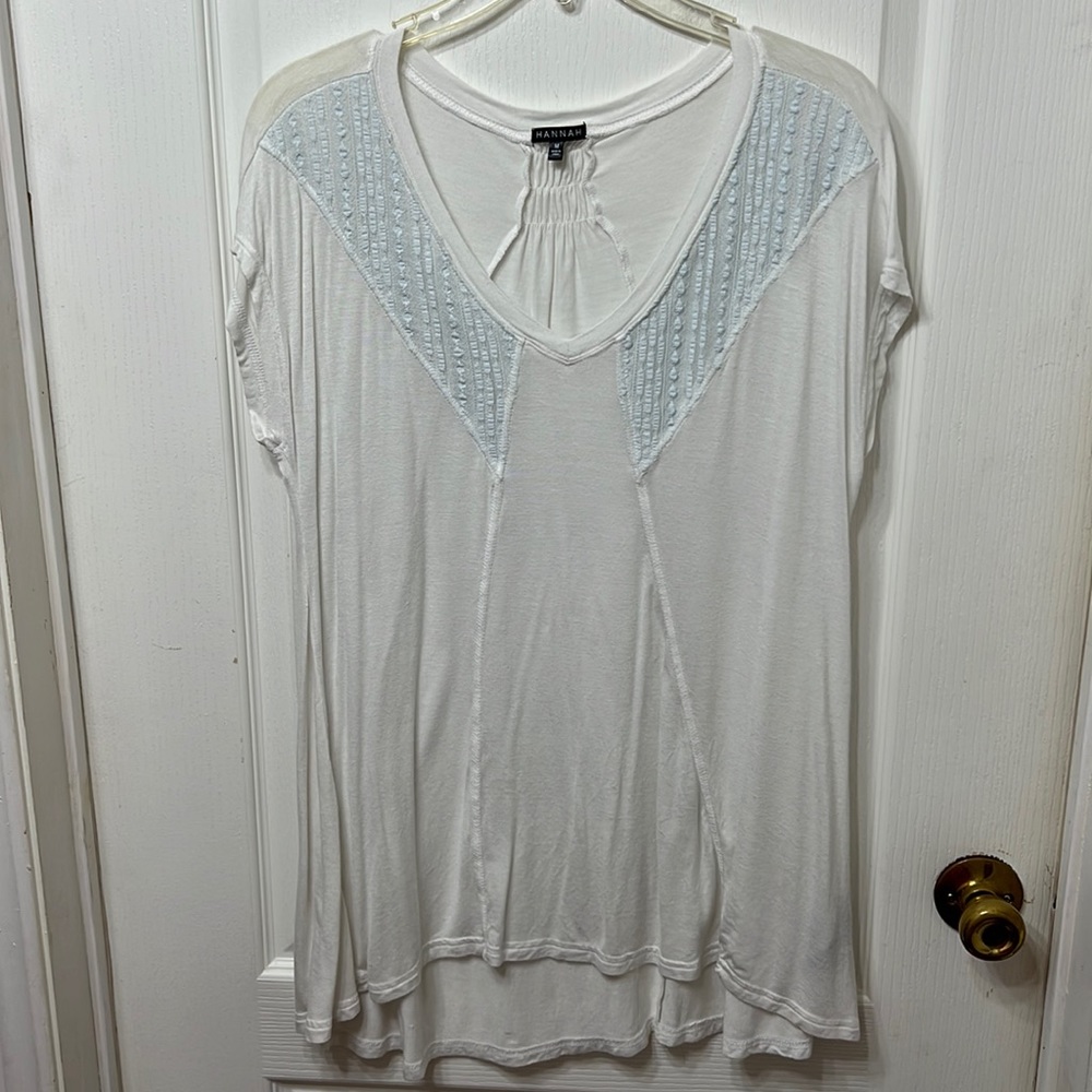 White Short Sleee Hannaah Top